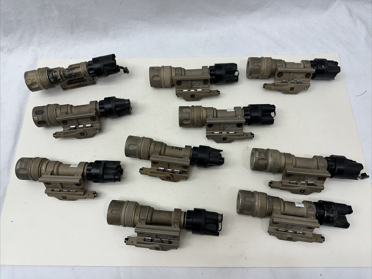 Used Surefire M952V TN Tan Weapon Flashlight M93 Mount KM3 Used Surefire M952V TN Tan Weapon Flashlight M93 Mount KM3