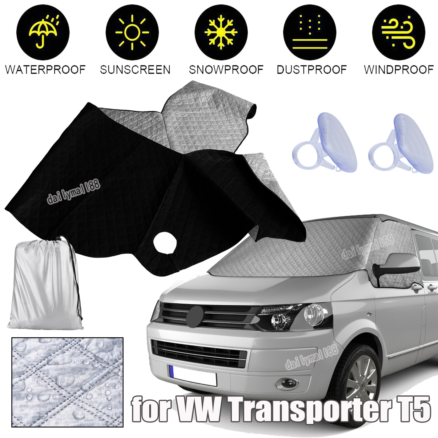 Heavy Duty Car Windscreen Cover Ice Frost Snow Windshield Protector Sun Shade