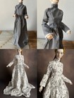 OOAK set of 2 gowns dress for BJD Doll MSD 1/4 dollshe fashion raccoon FID