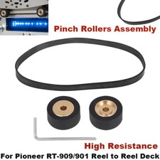Pinch Rollers Assembly with Belt,Wrench For Pioneer RT-909/901 Reel to Reel Deck