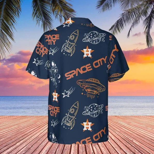 Houston Astros  hawaiian shirt, baseball fan gifts, Short Sleeve Polyester Hawaiian Shirt, Father's Day Gift Ideas, Beaching Fashion, Summer Trip shirt