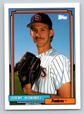 Jeremy Hernandez 1992 Topps #211 San Diego Padres RC