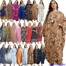 Women Loose Maxi Dress Muslim Abaya Dubai Kaftan Islamic Abayas Arab Robe Caftan