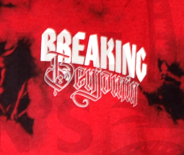 Camisa BREAKING BENJAMIN 'I Will Not Bow' Oficial Gira 2025 Roja/Negro Tie-Dye Foto 4 de 4
