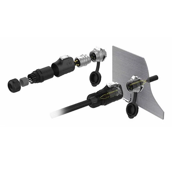 8 Pin M16 Size Power Circular Connector Panel Mount Male Socket Waterproof - Image 4 of 4