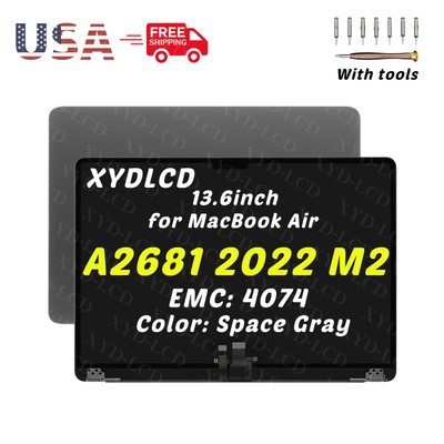 New for MacBook Air M2 2022 13'' A2681 M2 Mac14,2 LCD Screen Replacement Assembly