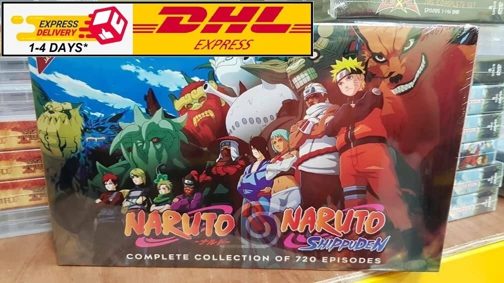 DVD NARUTO SHIPPUDEN VOL.1-720 END ENGLISH DUBBED All Region FREE DHL  EXPRESS