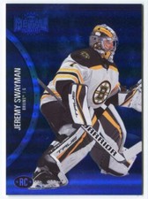 2021-22 Metal UD Blue Spectrum Parallel Jeremy Swayman Rookie Bruins #170 