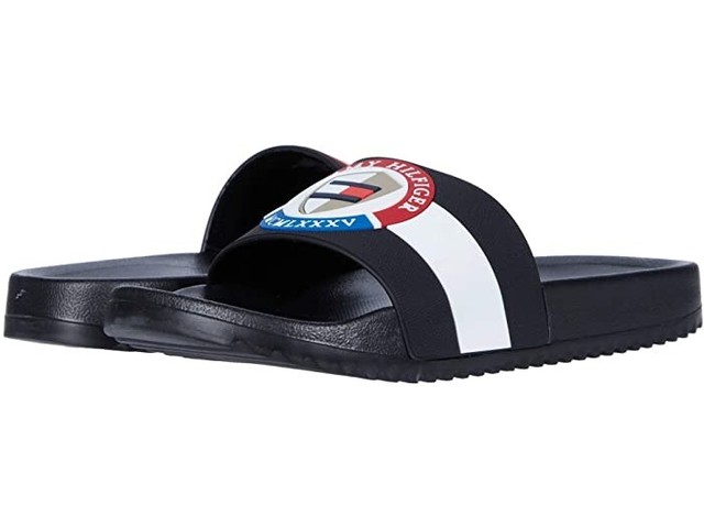 Tommy Hilfiger Men's Classic Flag Slide