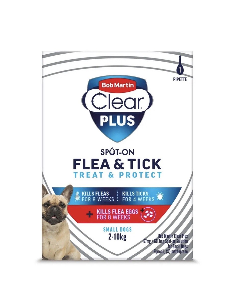 Bob Martin Clear Plus Spot-On for Small Dogs 2-10kg All Life