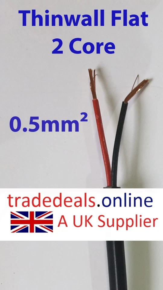 Thinwall Auto Cable 12/24volts  Thin Wall  Flat Twin  Cut to Length by the metre - Image 2 of 4