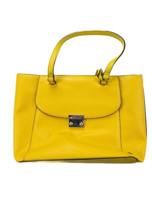 Guess Whitten Shopper Tote Bag Mustard Yellow Color 