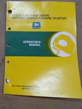 John Deere TY5162 Fully-Automatic Battery Charger/Engine StarterOperators Manual