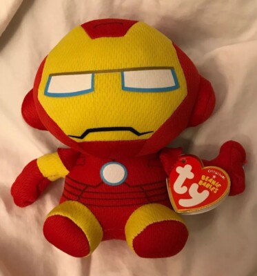 ty beanie ballz iron man plush