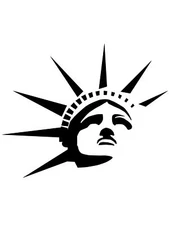 Statue of Liberty Designer Artistic Decorative Stencil Template Reusable for Wal