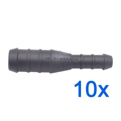 10 x YOU.S Schlauchverbinder Stecker RGV Ø 16mm 10mm Gerade Form Reduzierer