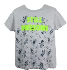 LEGO MOVIE Boys T-Shirt New Gray Officially Licensed Stll Awesome