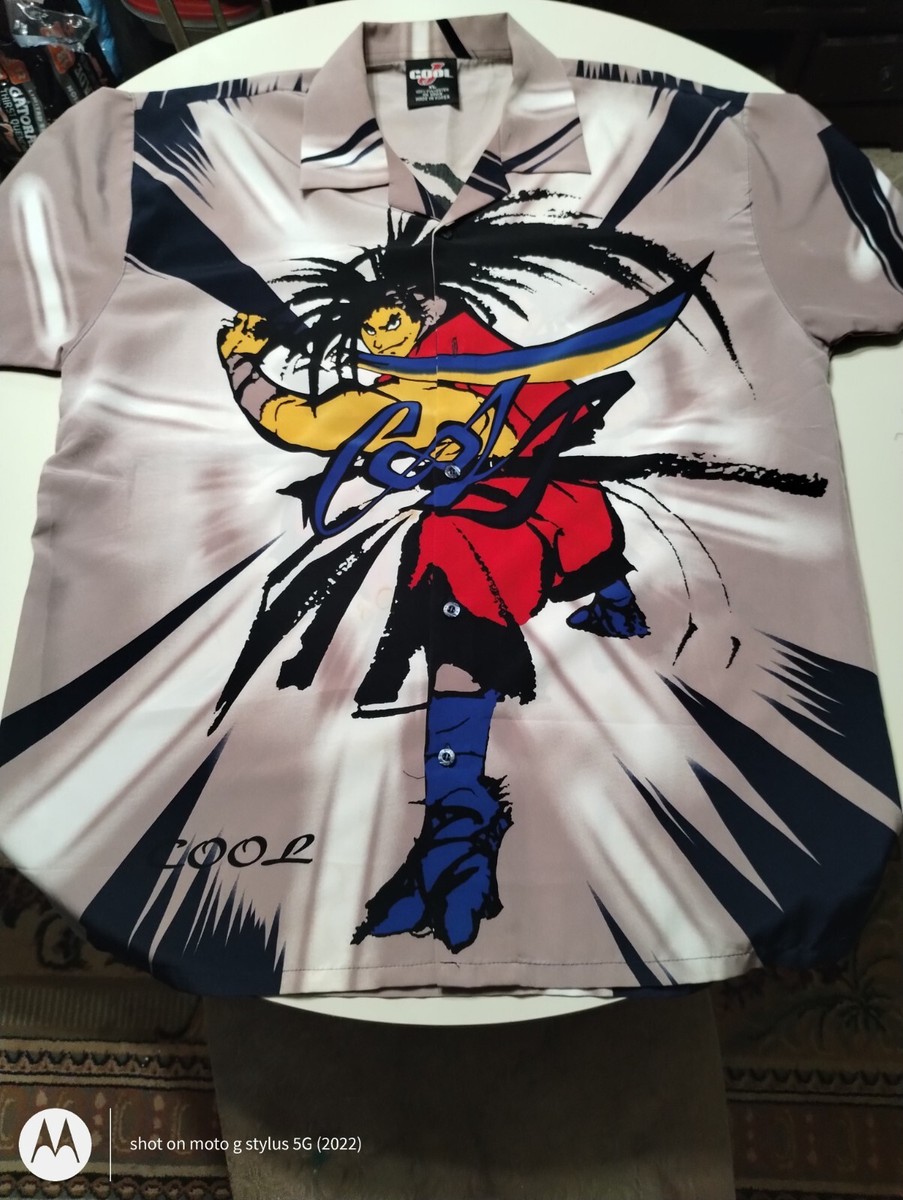 VTG 90s Anime Samurai Cool J Button Up T-Shirt XL Rare | eBay