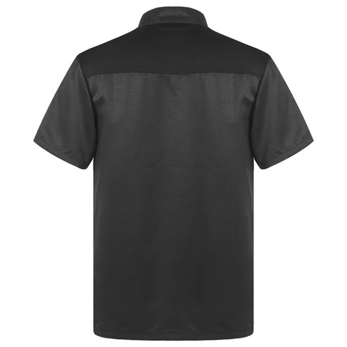 Mens Short Sleeve Chef Coats Jacket Kitchen Restaurant Hotel Cooking Work Shirts - Picture 16 of 81