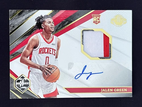 25/25 ≈1/1 ! 2021-22 Chronicles Limited Jalen Green RC Jersey Patch Auto RPA