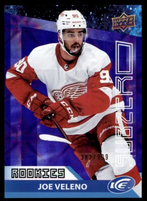 2021-22 UPPER DECK ICE SUB ZERO ROOKIES JOE VELENO 382/999 DETROIT RED WINGS