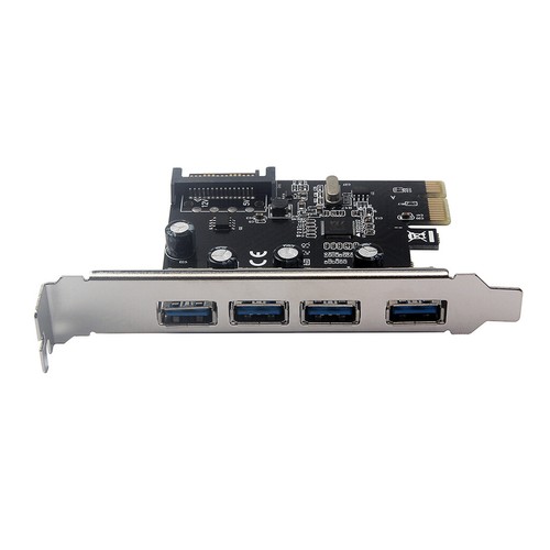 Carte d'extension PCI Express HUB 4 Ports PCI-E Vers USB3.0 Pour Windows XP / - Photo 3/8