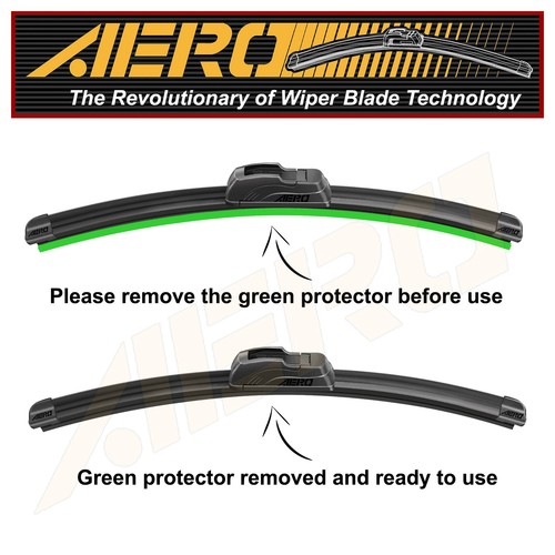 AERO 26" + 14" OEM Quality All Season Beam Windshield Wiper Blades (Set of 2) - Imagen 5 de 9