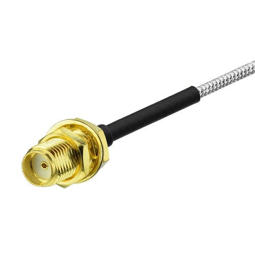 MCX Male Right Angle to SMA Female .086" RG405 Semi Rigid Cable 30cm - Imagen 3 de 3