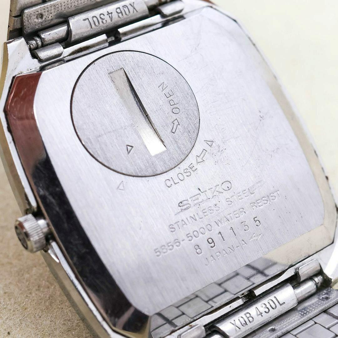 SEIKO King Quartz 5856-5000 TwinQuartz SilverDial 40mm