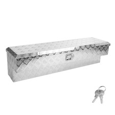 60side Mount Truck Tool Box Silver Aluminum Lockable Storage With Keys