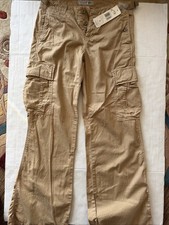 VTG Ralph Lauren Polo Jeans Cargo Pants Women's Sz 4 Paratrooper Button Fly NWT