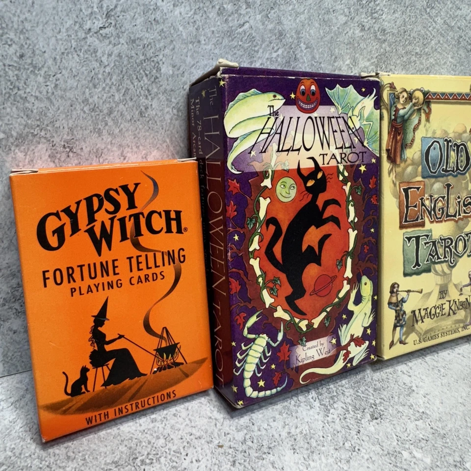 Tarot Card Lot Gypsy Witch Old English Mermaids Complete Decks Fortune Telling S - Image 2 of 4