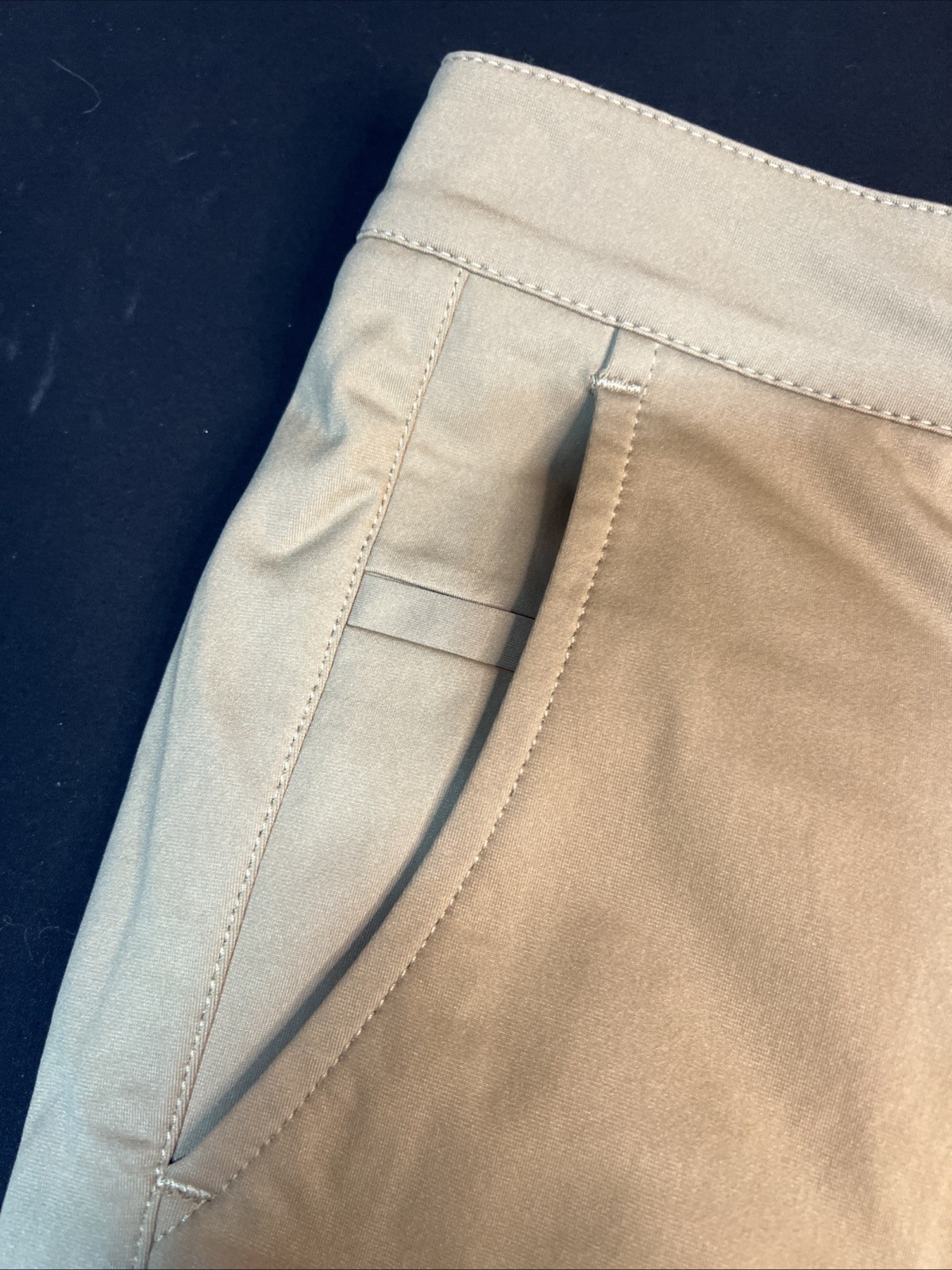 Twillory Performance Shorts Mens 36 KhakiTailored Fit Technical Fabric 8" Inseam image 2