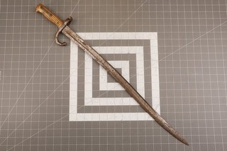 French M1866 Pattern Chassepot Sword Bayonet MFG by Chatellerault Dated 1869