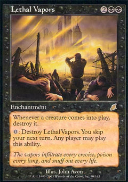 MTG English Lethal Vapors NM Normal Scourge