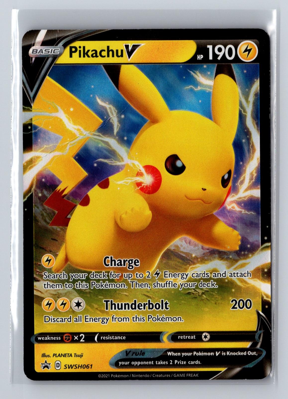Pikachu V SWSH061 Holo Promo Pokemon