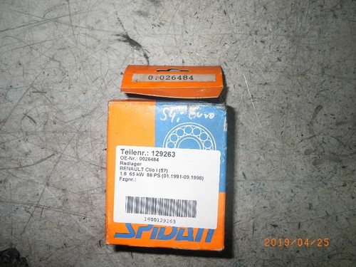 129263 Radlager RENAULT Clio I (57) 0026484 1.8