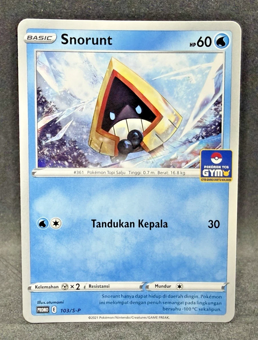 Special Pokémon TCG Indonesia Snorunt Gym Promo 103/SV-P Near Mint
