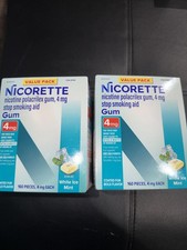 2 pack of Nicorette Gum Value Pack 4 mg EXP 7/27