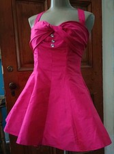 Silk Coquette Fairy Dress Pink Fuchsia Sz 11/12 New NOS 80s Alfred Angelo ILGWU