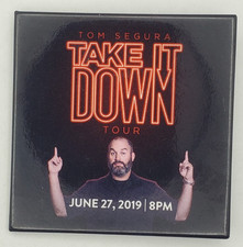 2019 Tom Segura at The Hard Rock Hotel June 27 Square Souvenir Pinback Button