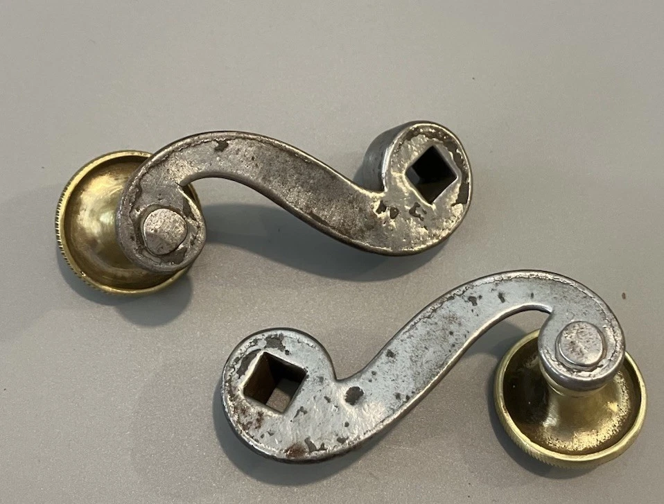 Poignées Anciennes Manivelle Napoléon III Second Empire - Photo 3/4