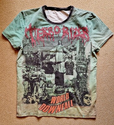 Terrorizer - World Downfall Shirt Größe M Vintage Grün Rar!! Grindcore