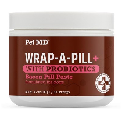 Pet MD Wrap-A-Pill with Dog Probiotics - Pill Wrap for Dogs Medicine -... 