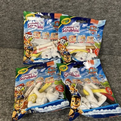 Crayola Scribble Scrubbie PAW Patrol 4 Kit Bundle Skye Marshall Zuma NEW Sealed
