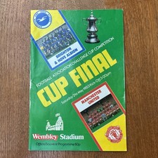 Brighton Vs Man Utd 1983 FA CUP Final Football Programme