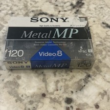 Sony Metal MP Video 8 NTSC 120 P6-120MP New Cassette Tape