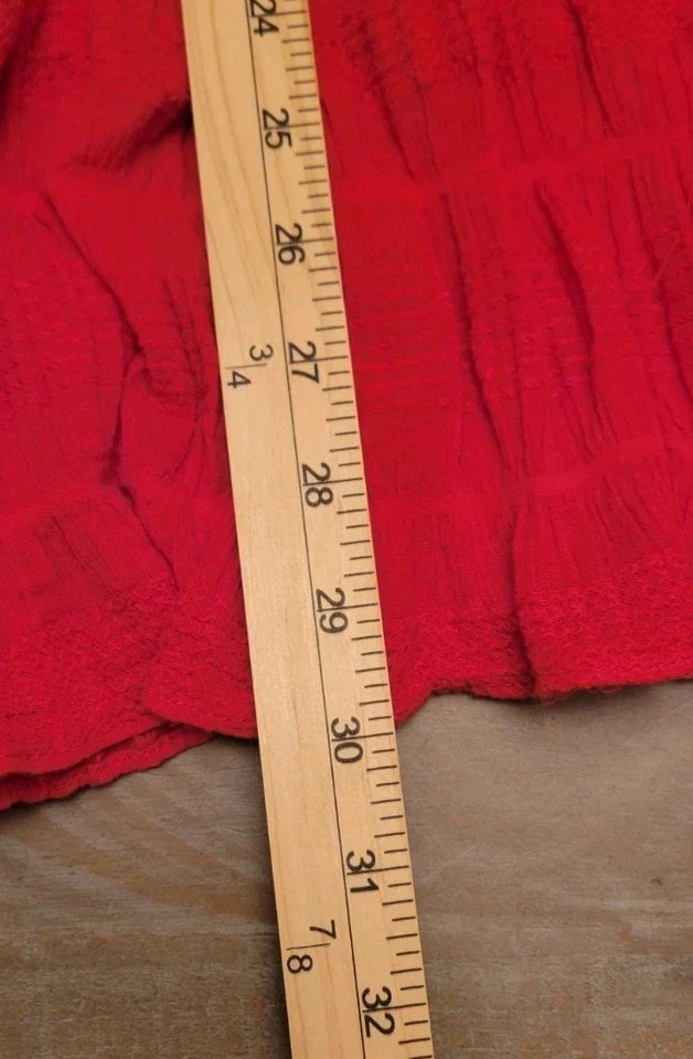 Falda de hadas plisada coralina Max Studio para mujer talla Xs a S forro vintage Foto 2 de 4