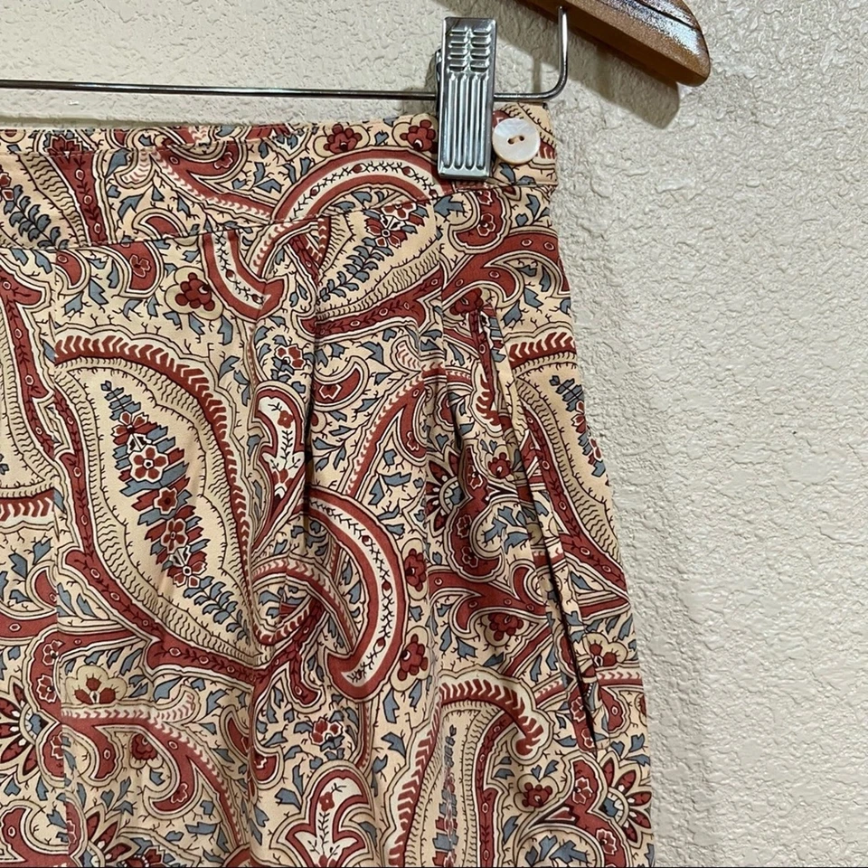 Adrienne Vittadini Colección Paisley Seda Grandmacore Pantalones Foto 3 de 4