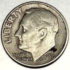 1960-D Roosevelt Dime - Circulated Condition - 90% Silver - US Coin - 3010